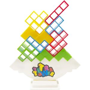 48 stk Tetra Tower Balance Stacking Blocks Spil, Brætspil til 2 spillere + Familiespil null ingen Multicolor