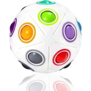 Magic Rainbow Puzzle Ball, 20 hål Speed ​​Cube Ball Pusselspil