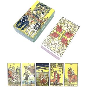 Efter Tarot Cards Deck Prophecy Fate Divination Deck Family Party Board Game Multicolor one size