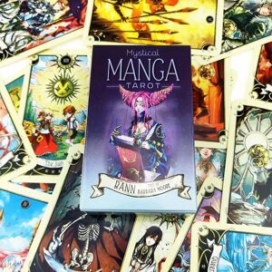 Tarot orakel kort mystiske spådom tegneserier Tarot pige kortspil brætspil Engelsk poker Mystical manga