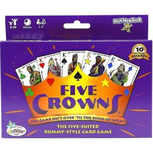 FMYSJ Five Crowns Card Game Familiekortspil - Sjove spil til familiespilsaften med børn (hy) (FMY)