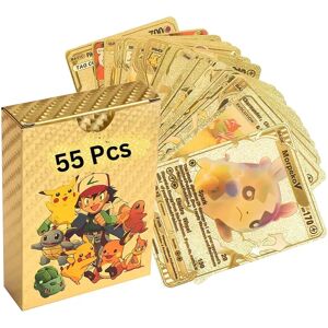 55 st kort guld   Guldfoliekort Assorted Cards Deck Box - V S