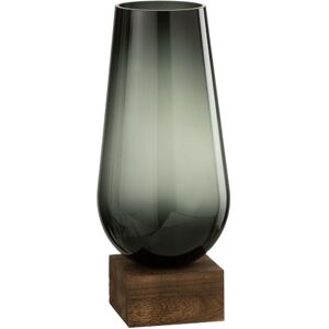 J-line Eno vase - 44x18 - smoke / dark bown