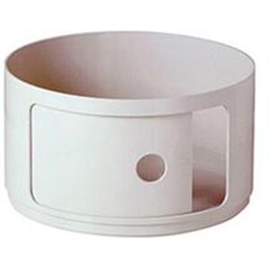 Kartell Componibili Low Element Round - Hvid