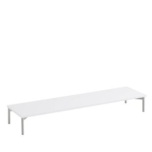 Muuto Stacked Podium - Tube Base - 131cm - Hvid-Grå