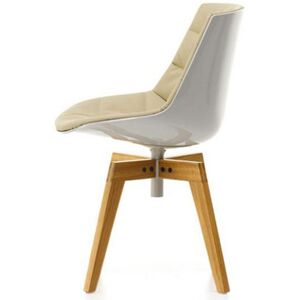 Mdf Italia Flow Chair Wood Frontpolstret