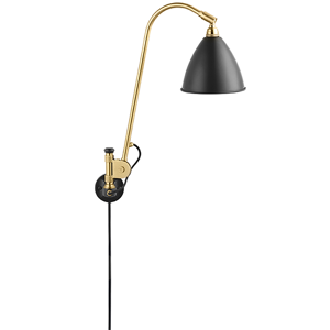 Gubi BL 6 - Soft Black Semi Matt/Brass