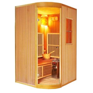 Leking Sauna Combi Traditionel Og Infrarød Sauna - 2 Personer