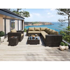 Baihui Moonlight Dream Loungsæt - Brunmix Polyrattan