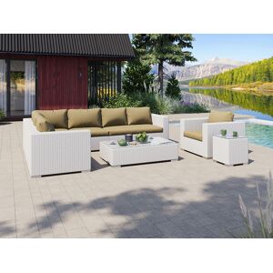 Baihui Moonlight Dream Loungesæt - Hvid Polyrattan