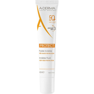 A-Derma Protect Invisible Fluid Very High Protection Spf50+, 40 Ml.