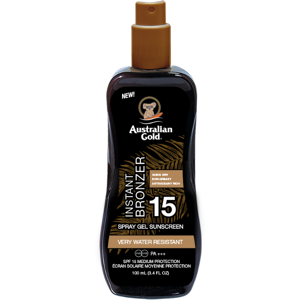 Australian Gold Solcreme Bronzer Instant Spray Gel Spf 15, 100 Ml.