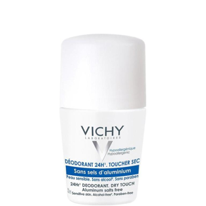 Vichy 24 Hour Dry Touch Sensitive Deo Roll-On, 50 Ml.