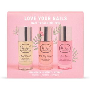 Le Mini Macaron Treatment Trio Love Your Nails, 3x 10 Ml.