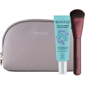 Rosalique Makeup Purse With Rosalique Creme & Foundation Brush