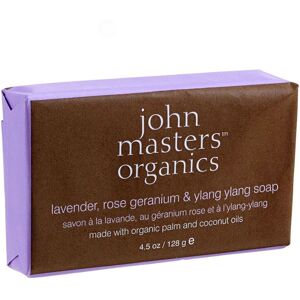 John Masters Organics Lavender Rose Geranium & Ylang Soap, 128 G.