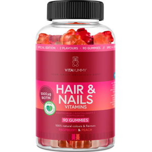 Vitayummy Hair & Nails Mixed - Raspberry & Peach (90 Stk.)