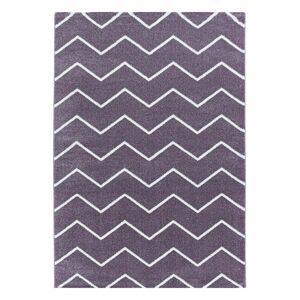 Rio Kortluvet tæppe Chevron - Lilla - 160x230