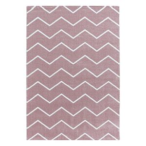 Rio Kortluvet tæppe Chevron - Rosa - 160x230