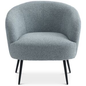 Conrad loungestol EGG BLUE stof med sort metalben