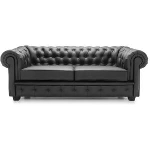 Chesterfield Manchester 3 personers Lædersofa