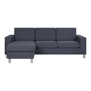 Pan Chaiselong sofa Blå stof vendbar
