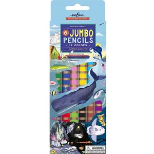 Eeboo Farveblyanter - Jumbo - 6 Stk. - Under The Sea - Eeboo - Onesize - Farvesæt