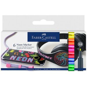 Faber-Castell Tuscher - 6 Stk. - Neon - Faber-Castell - Onesize - Tusch