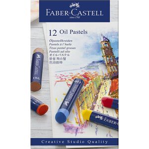 Faber-Castell Fedtfarver - 12 Stk - Faber-Castell - Onesize - Farvesæt