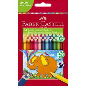 Faber-Castell Farveblyanter - Trekantet - Jumbo - 5,4 Mm - 24 St - Faber-Castell - Onesize - Farvesæt