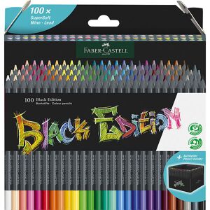 Faber-Castell Farveblyanter - Trekantet - Black Edition - 100 St - Onesize - Faber-Castell Farvesæt