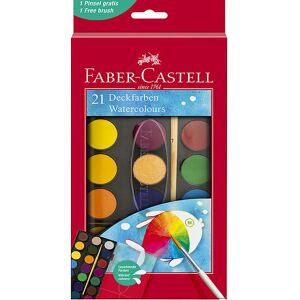 Faber-Castell Vandfarver - Akvarel - 21 Farver + 1 Pensel - Faber-Castell - Onesize - Maling