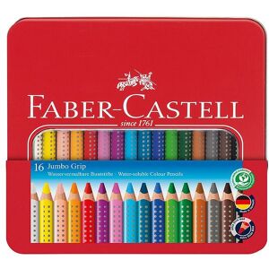 Faber-Castell Farveblyanter - Jumbo Grip - Akvarel - 16 Stk - Mu - Onesize - Faber-Castell Farvesæt