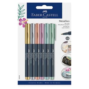 Faber-Castell Tuscher - Metallic Pen - 6 Stk - Multifarvet - Faber-Castell - Onesize - Tusch