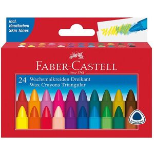 Faber-Castell Voksfarver - Trekantet - 24 Stk - Multi - Faber-Castell - Onesize - Farvesæt