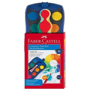 Faber-Castell Vandfarve - Connector - 12 Farver - Onesize - Faber-Castell Maling