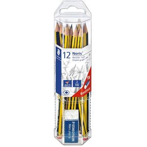 Staedtler Blyanter - Hb 2 - 12 Stk M. Viskelæder - Staedtler - Onesize - Blyanter