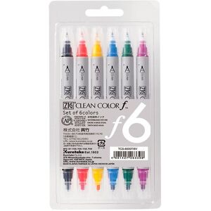 Zig Tuscher - Clean Color Pen - 6 Stk - Zig - Onesize - Tusch