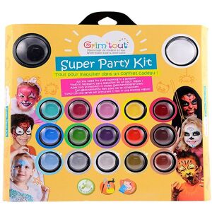 Grim Tout Ansigtsmaling - 17 Farver - Super Party Kit - Grim Tout - Onesize - Maling