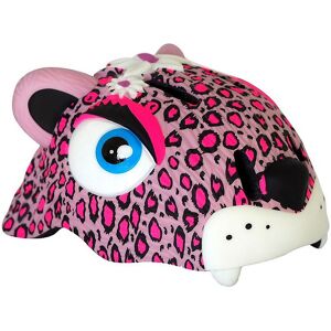 Crazy Safety Cykelhjelm M. Lys - Leopard - Pink - Crazy Safety - 49-55 Cm - Cykelhjelm