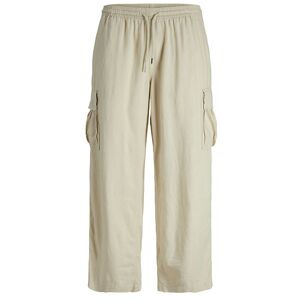 Jack & Jones Bukser - Hør - Jpstbill - Cargo - Summer Sand - Jack & Jones - 8 År (128) - Bukser - Bomuld