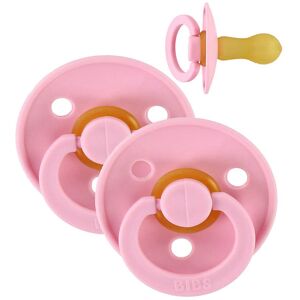 Bibs Colour Sutter - Str. 1 - 2-Pak - Rund - Baby Pink - Bibs - 0-6 Mdr - Sutter