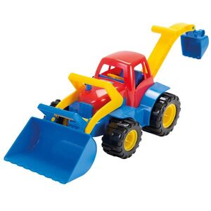 Dantoy Traktor M. Rendegraver - 27 Cm - Rød/blå - Onesize - Dantoy Bil
