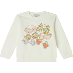 Stella Mccartney Kids Sweatshirt - Hvid M. Solbriller - Stella Mccartney Kids - 4 År (104) - Sweatshirt