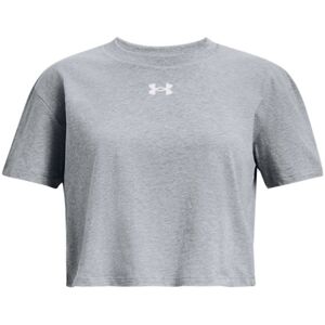 Under Armour T-Shirt - Crop Sportstyle Logo - Steel - Under Armour - 8 År (128) - T-Shirt