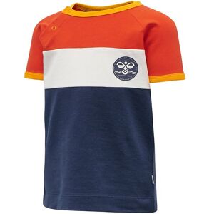 Hummel T-Shirt - Hmlanton - Orange/navy - Hummel - 56 - T-Shirt