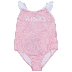 Versace Badedragt - Rosa/hvid M. Print - Versace - 12 År (152) - Badetøj