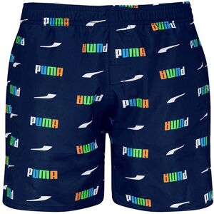 Puma Badeshorts - Printed Logo - Navy Combo - Puma - 12 År (152) - Badetøj