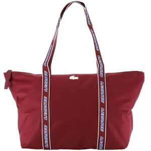 Lacoste Shopper - Large Shopping Bag - Cranberry - Lacoste - Onesize - Taske