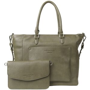 Rosemunde Shopper M. Clutch - 2 In 1 - Dark Olive/silver - Rosemunde - Onesize - Taske